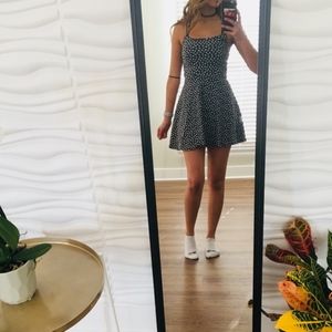 Skater Dress Black and White Fit and Flare